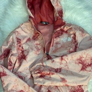 The North Face Marbled Pink and Red Jacket Sz 10/12 M/M